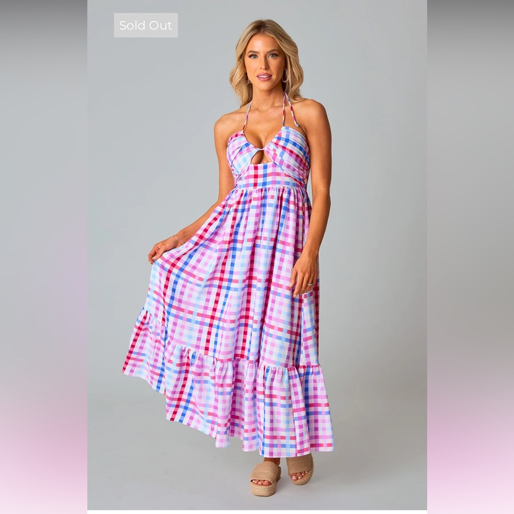 Buddy Love GERTY HALTER TOP MIDI DRESS - CATALINA - size small…. SOLD OUT!